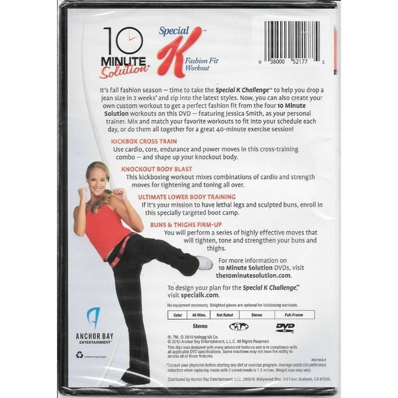 Special K 10 Minute Solution Fashion Fit Workout DVD Jessica Smith dvd4230 - Picture 2 of 2